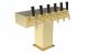 Tee Tower for Century System, 4 Faucets in Tarnish-Free Brass