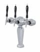 Brigitte Tower for Century System, 3 Faucets in Polished Chrome