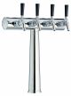 Air-Cooled Beer Dispensing Kit - Havana Tower, 6 Faucet in Polished Chrome