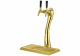 Air-Cooled Beer Dispensing Kit - Lucky Tower, 2 Faucet in Polished Gold