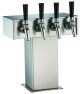 Air-Cooled Wine Dispensing Kit - Tee Tower, 5 Faucet in Stainless Steel