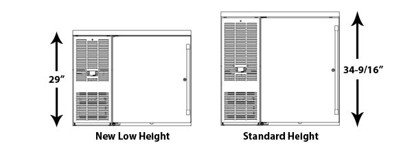 Perlick Low Height vs Standard Height